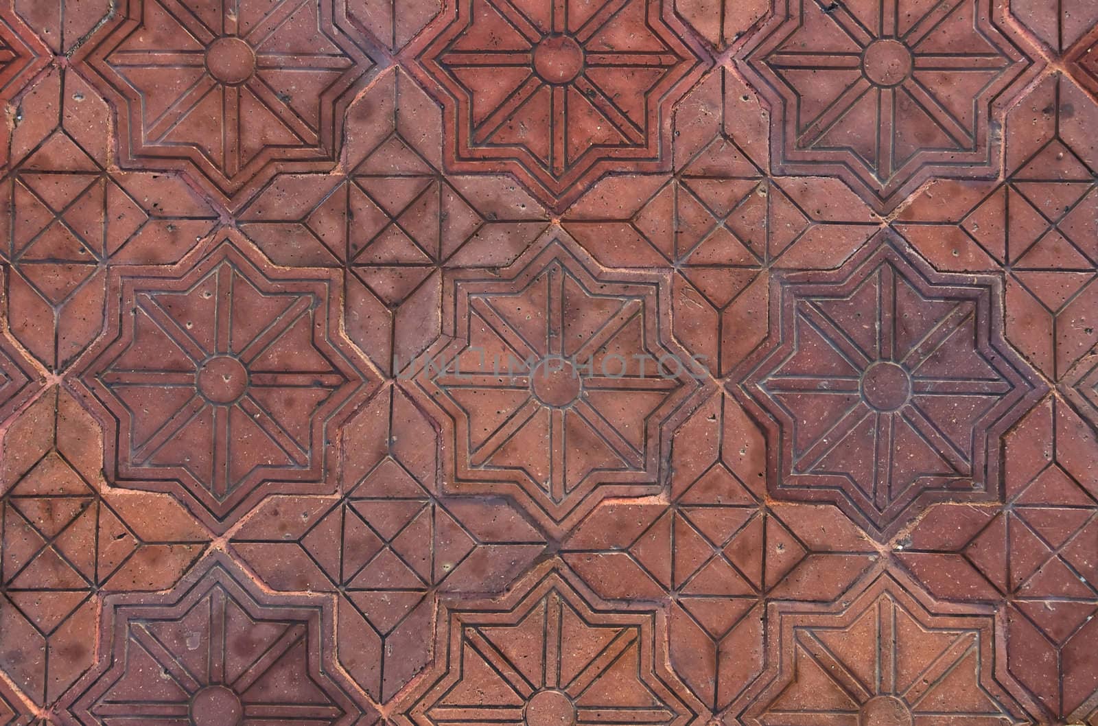 Pattern of Stone cubes, path, background