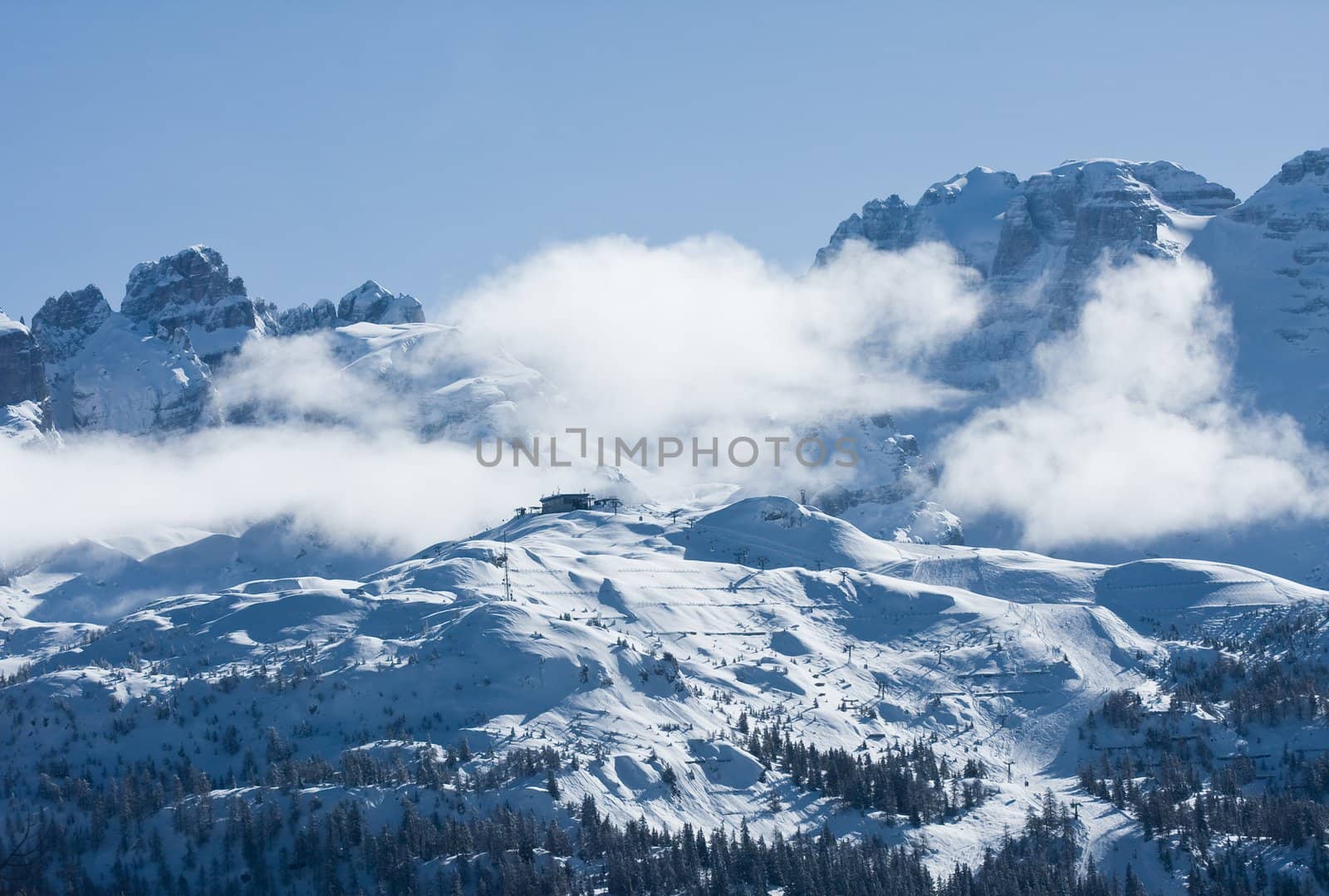 Ski resort Madonna di Campiglio. Italy