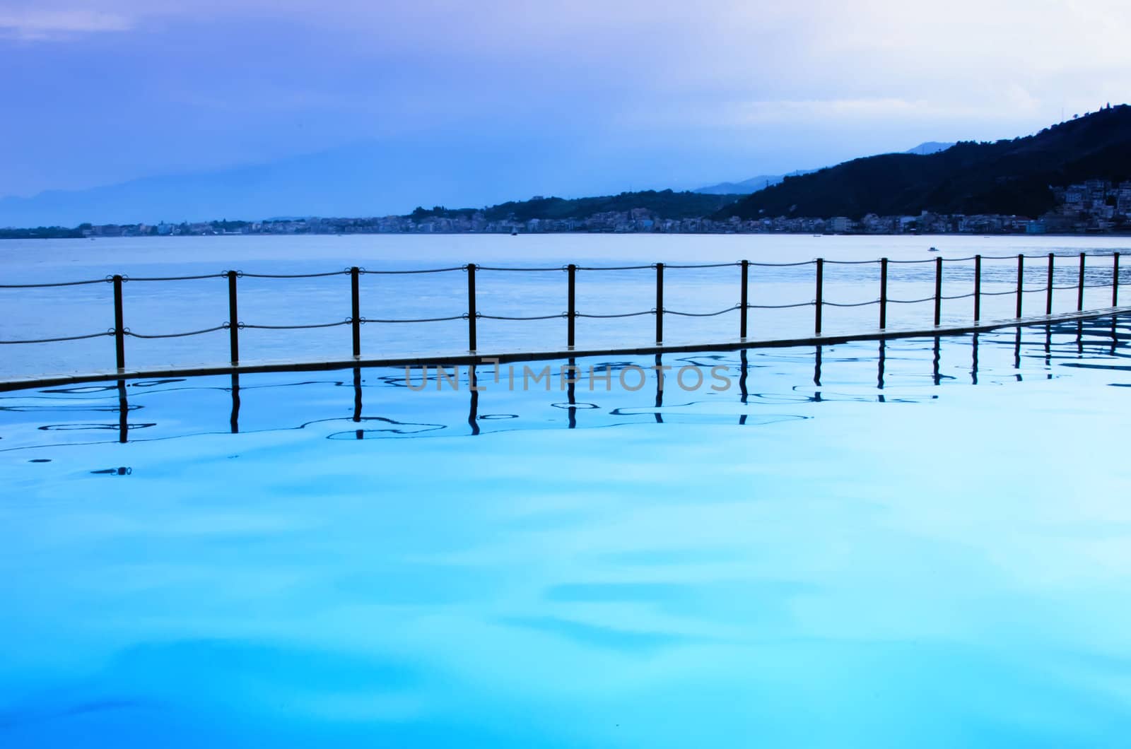 smimming pool and sea