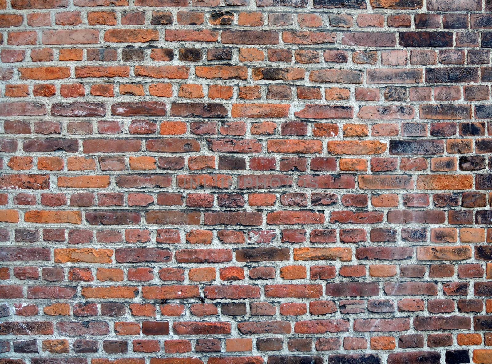 Red retro brick wall