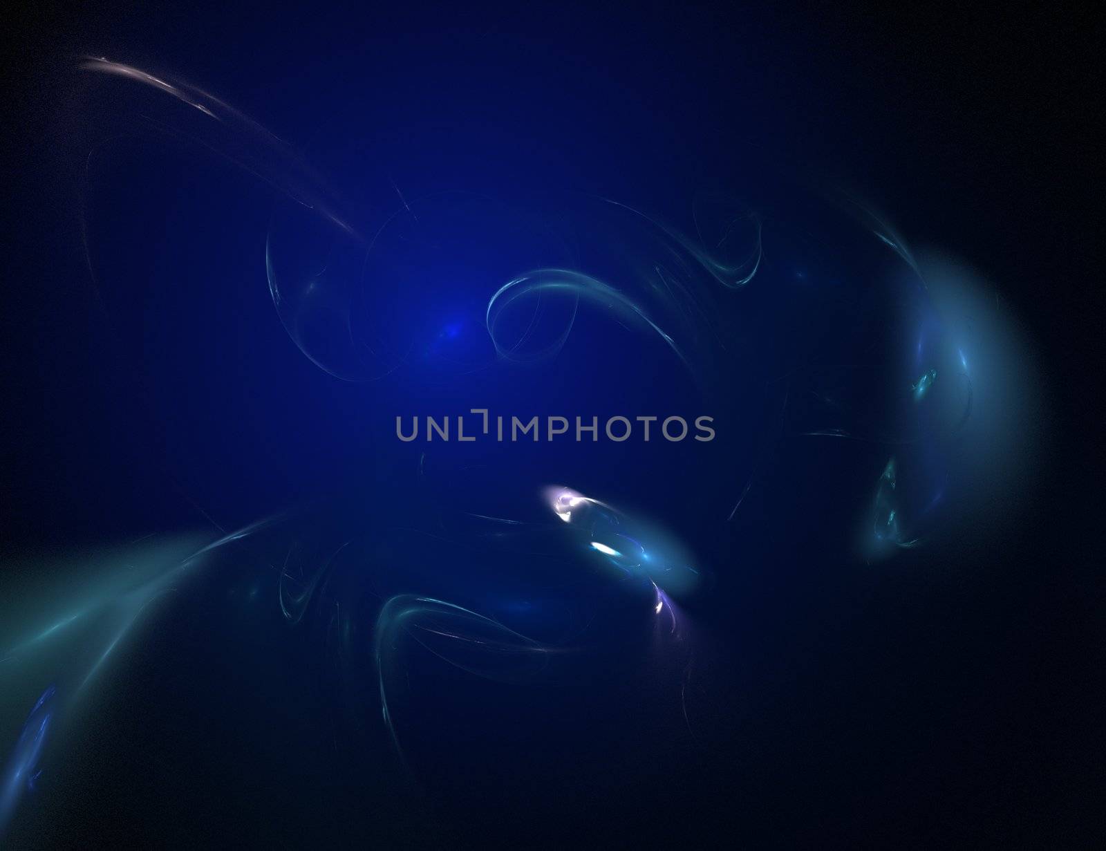 image of an abstract blue fractal background