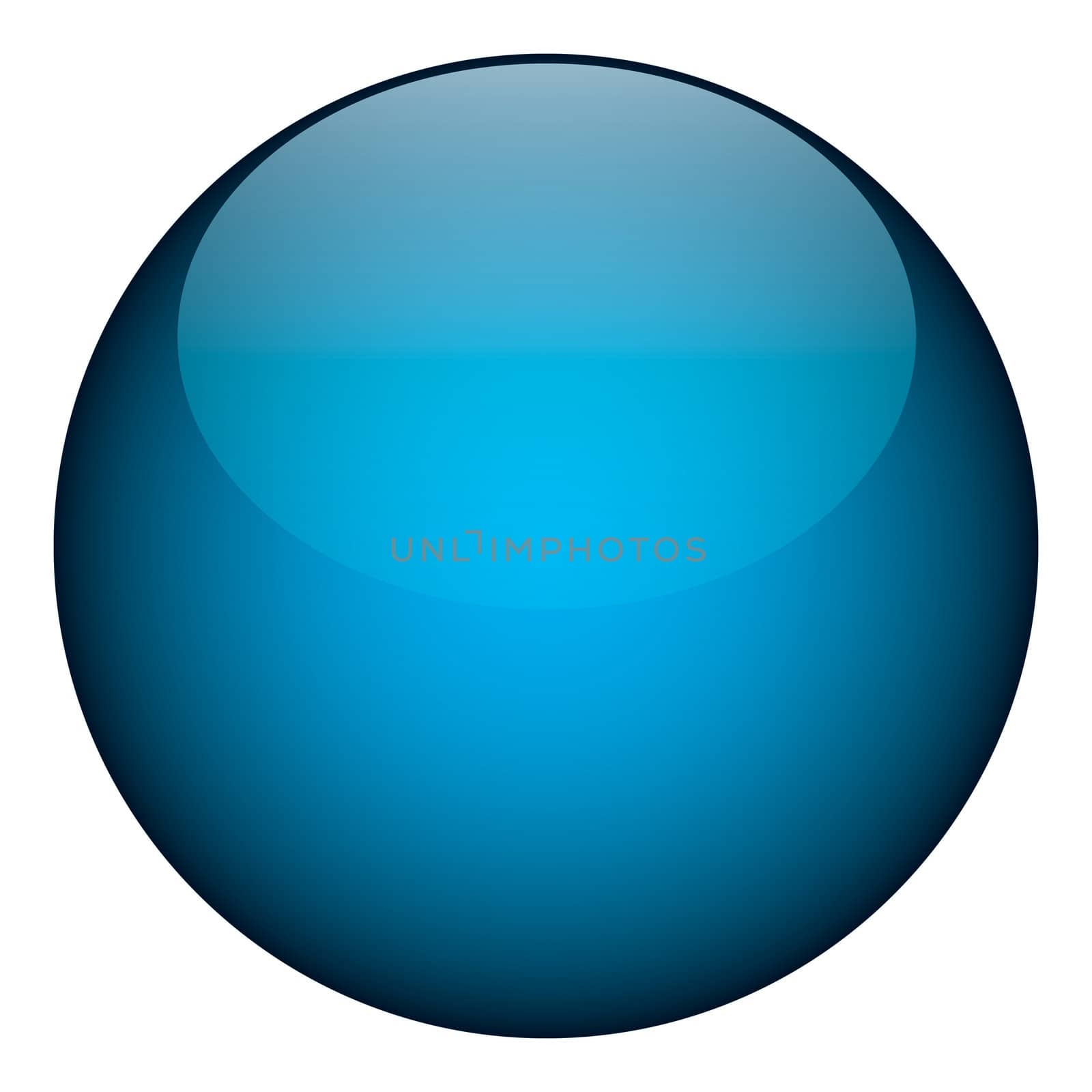 A blue orb - it works as a great planet, button, or other art element.