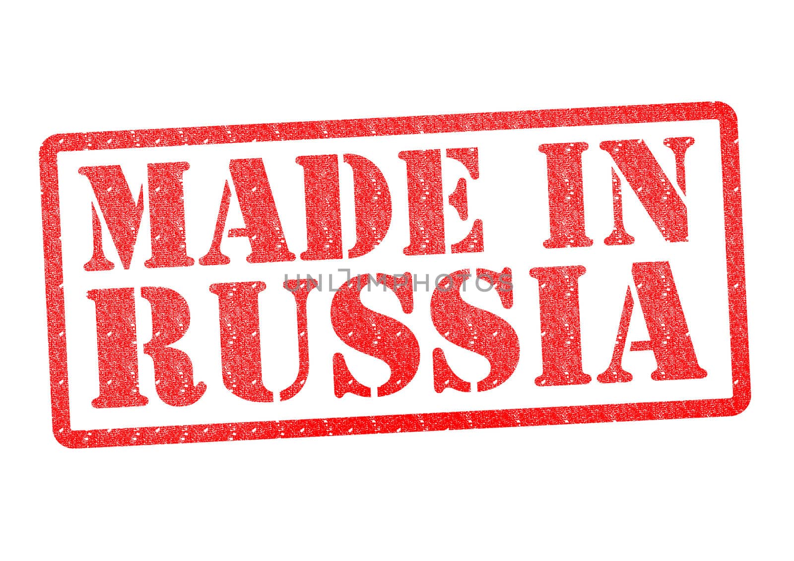 MADE IN RUSSIA Rubber Stamp over a white background.