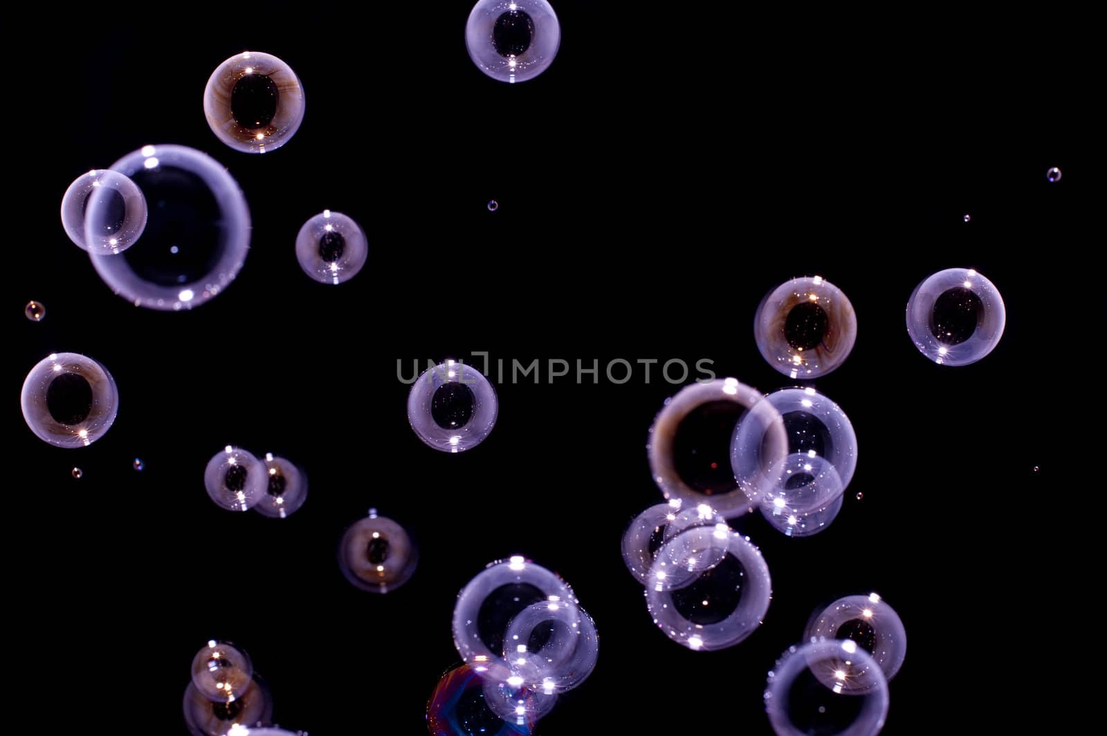 a background of purple colored floating bubbles