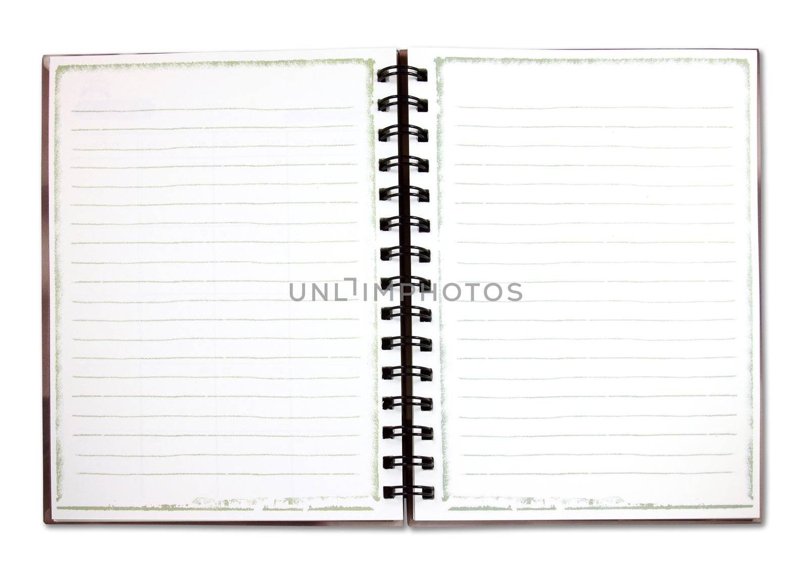 Binder notebook isolated on white 