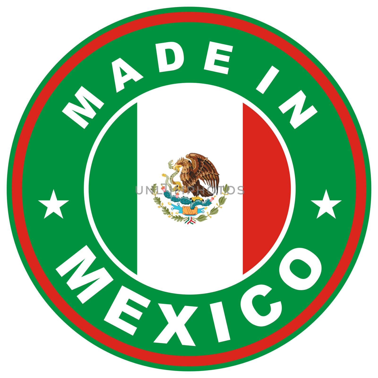 very big size made in mexico country label