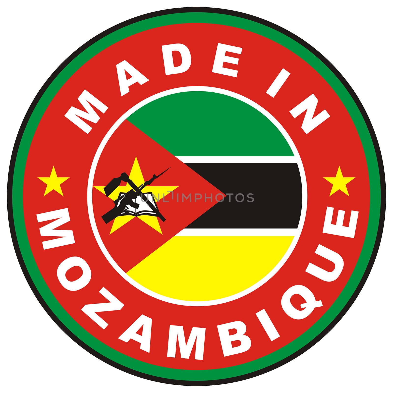 very big size made in mozambique country label