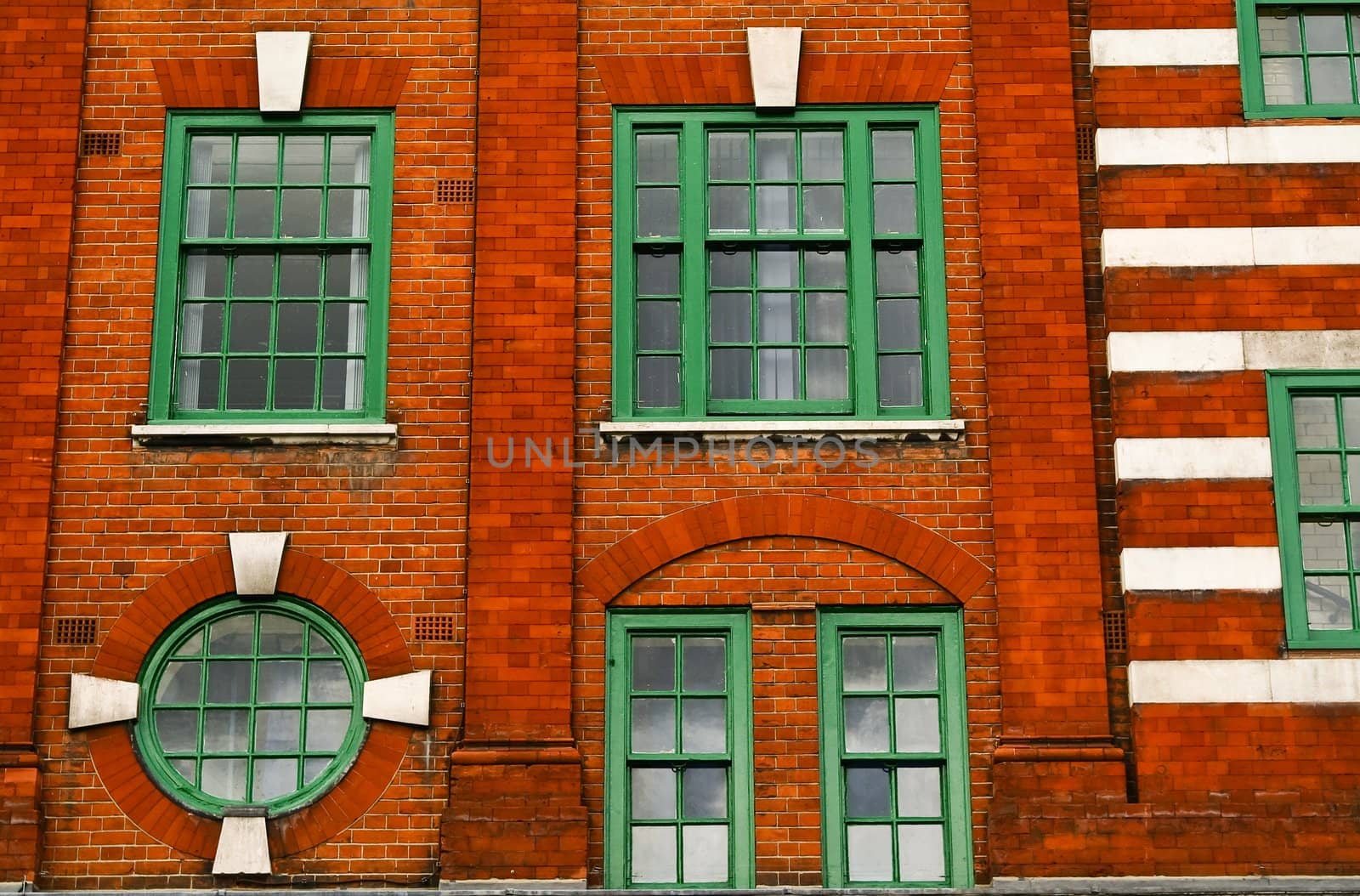 Facade of the house in London