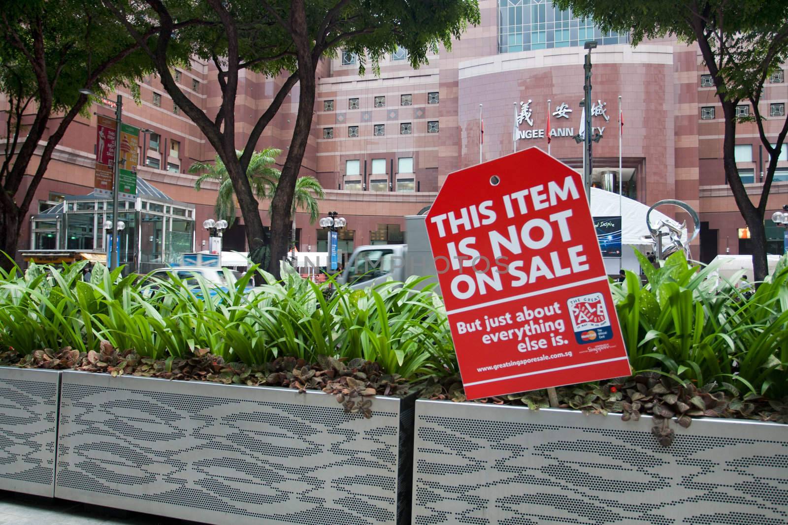 SINGAPORE - JUNE 26: The Great Singapore Sale posters in Orchard road, Singapore, June 26, 2009. The GSS is an annual shopping event in Singapore and is organised by the Singapore Tourism Board, retail companies, stores and malls to promote the tourism in Singapore. Orchard Road is shopping and entertainment hub of Singapore.