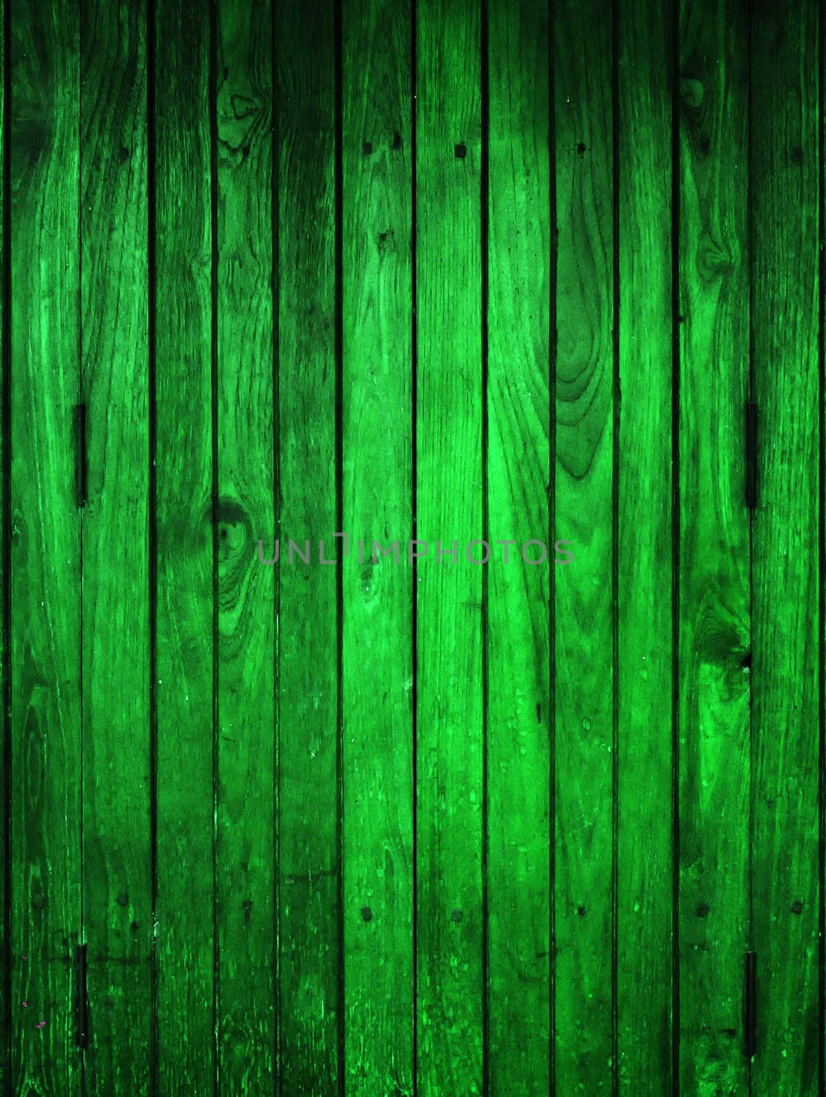 Texture of Green Wood panel for background vertical