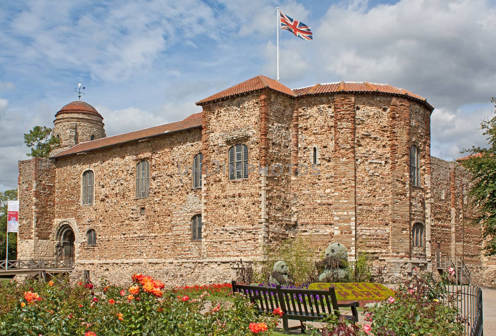 Norman Castle in Colchester in spring by Brigida_Soriano