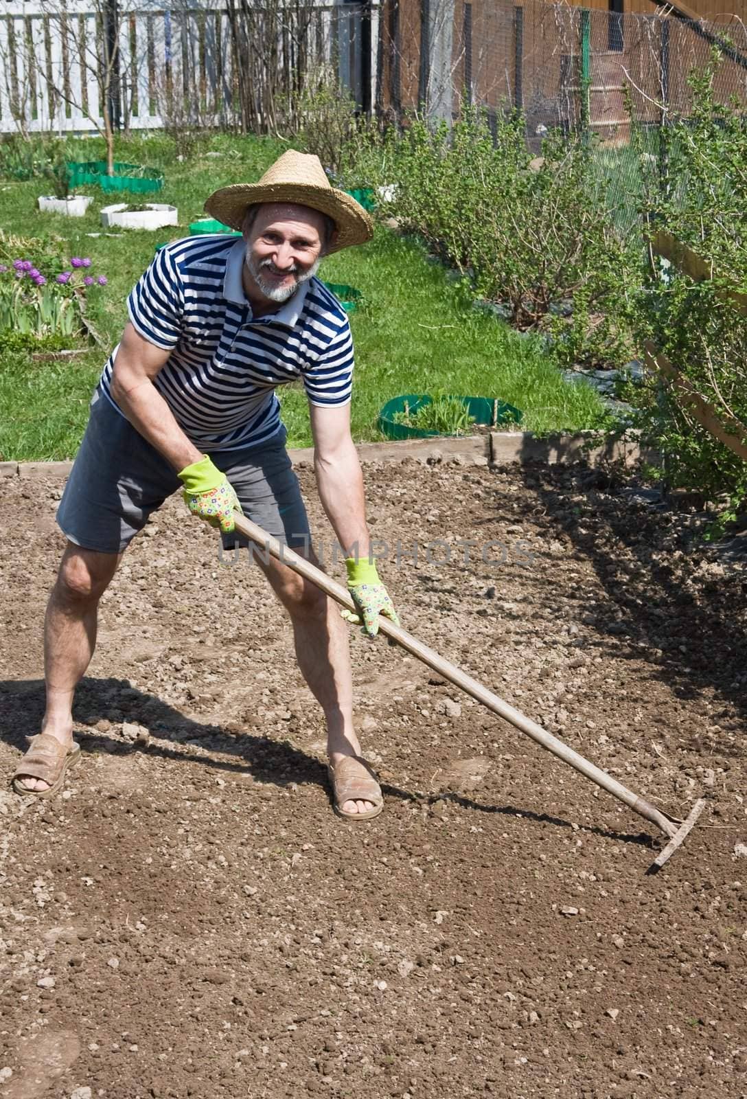 Spring works in the garden