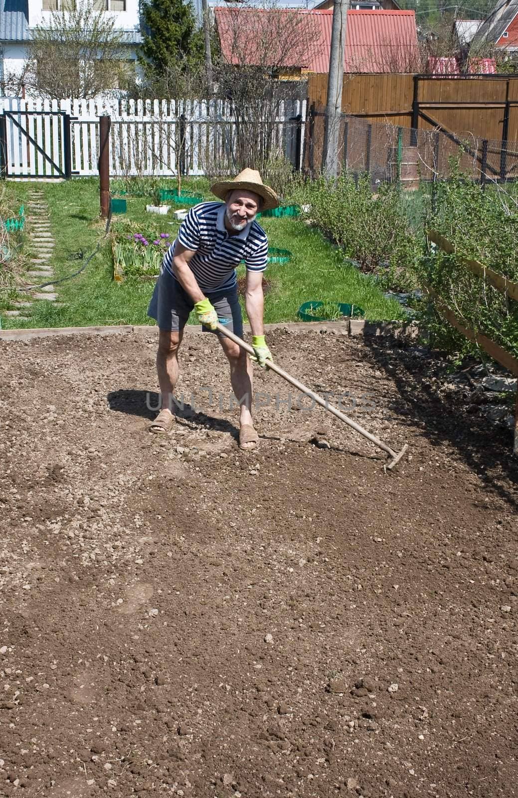 Spring works in the garden