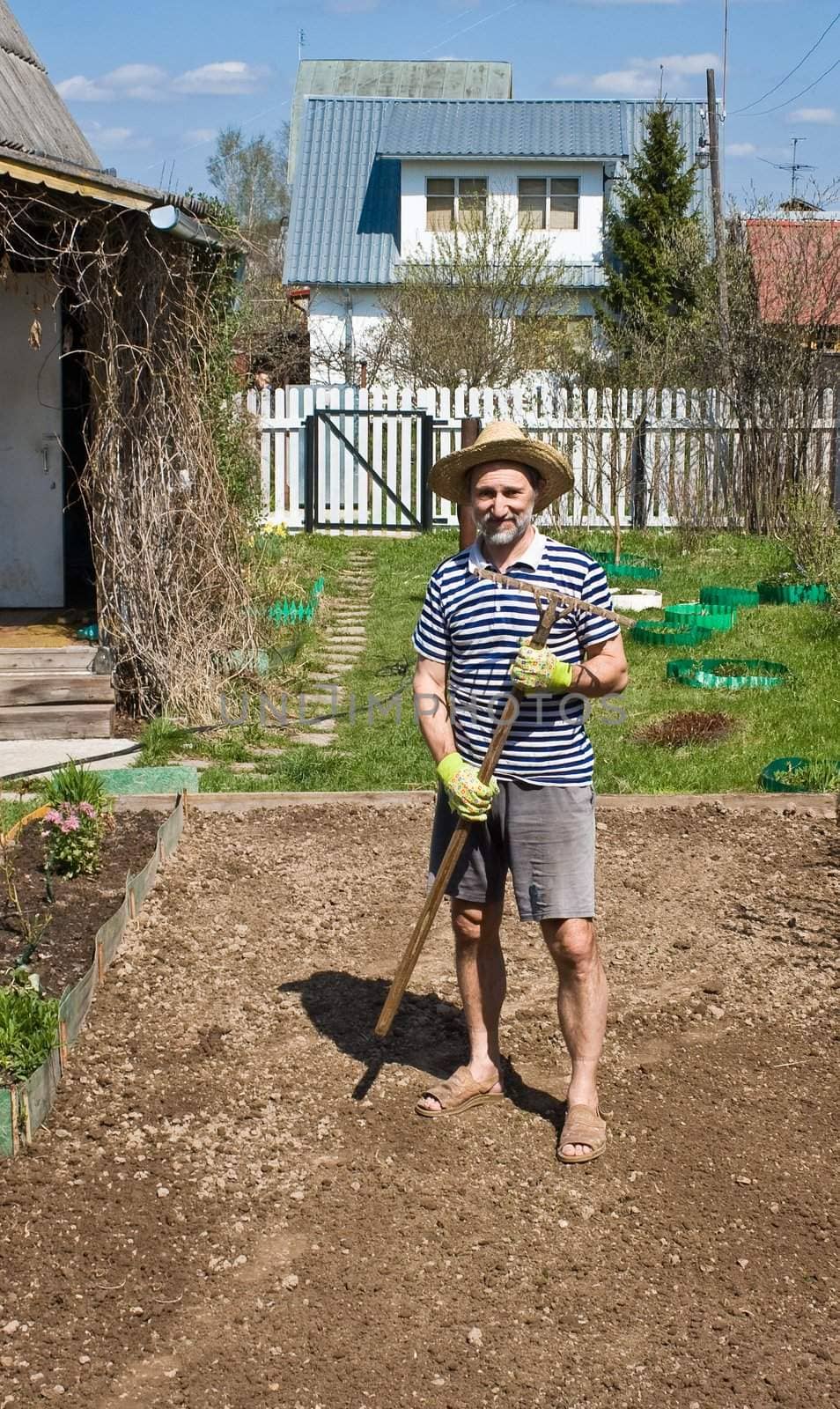 Spring works in the garden