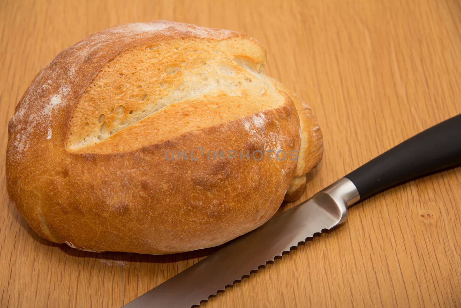 Homemade loaf of bread