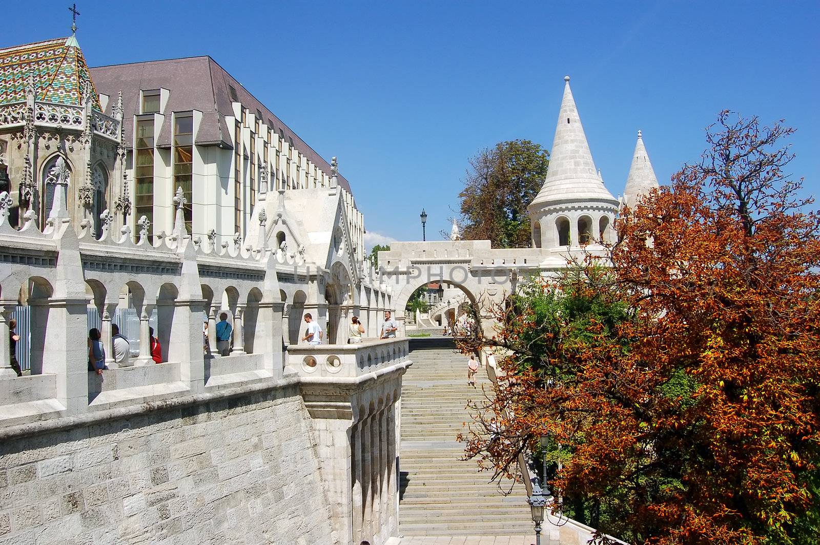 The great tower of Fishermen's Bastion by photocreo