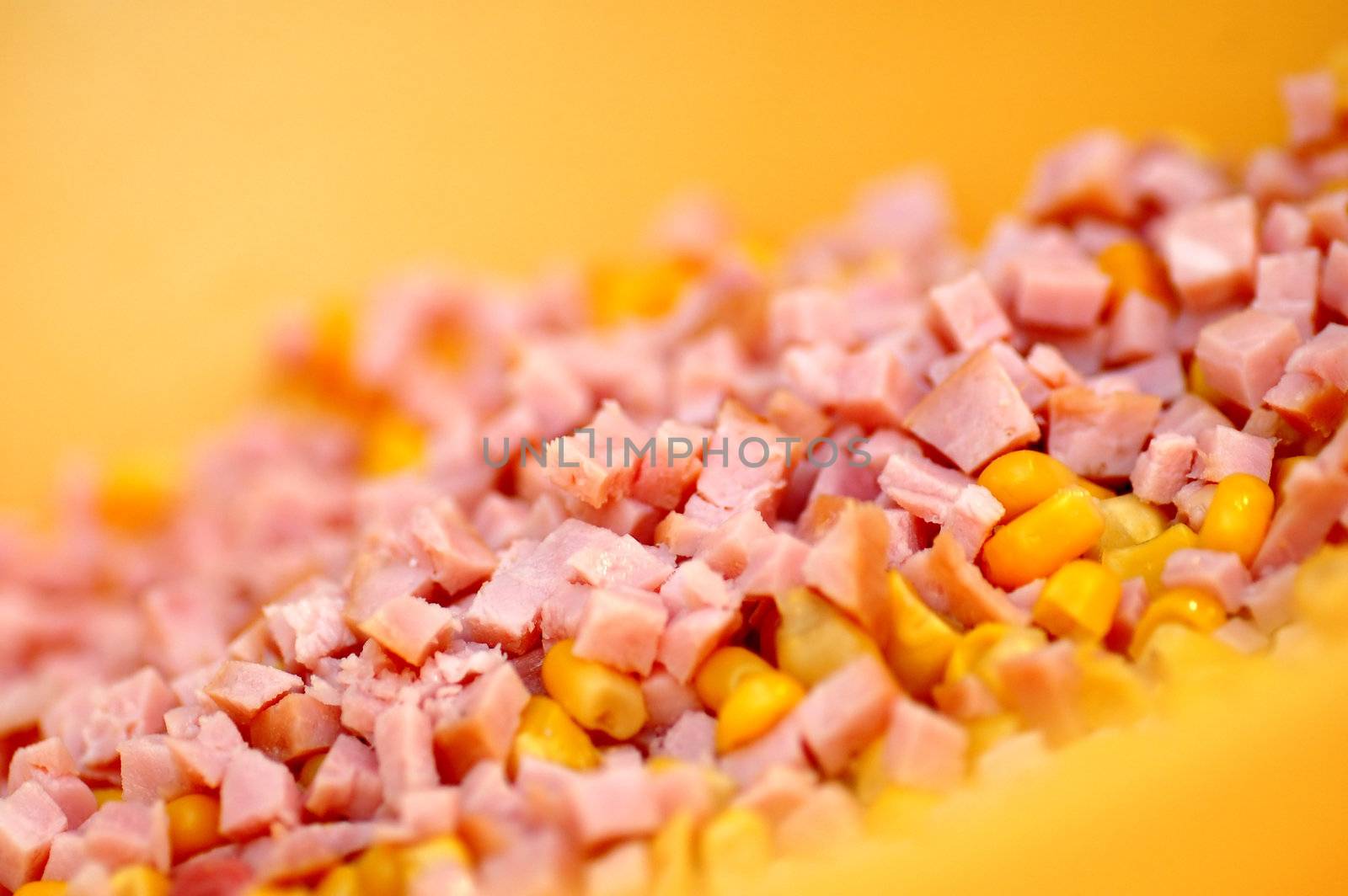 Sliced ham background by photocreo
