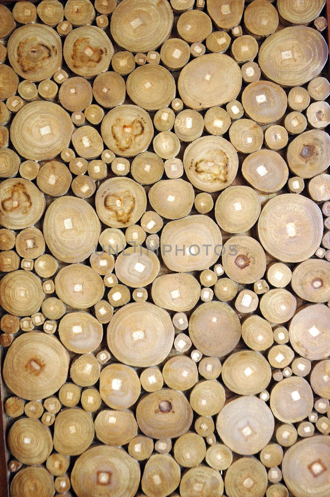 pattern of the wood pieces background
