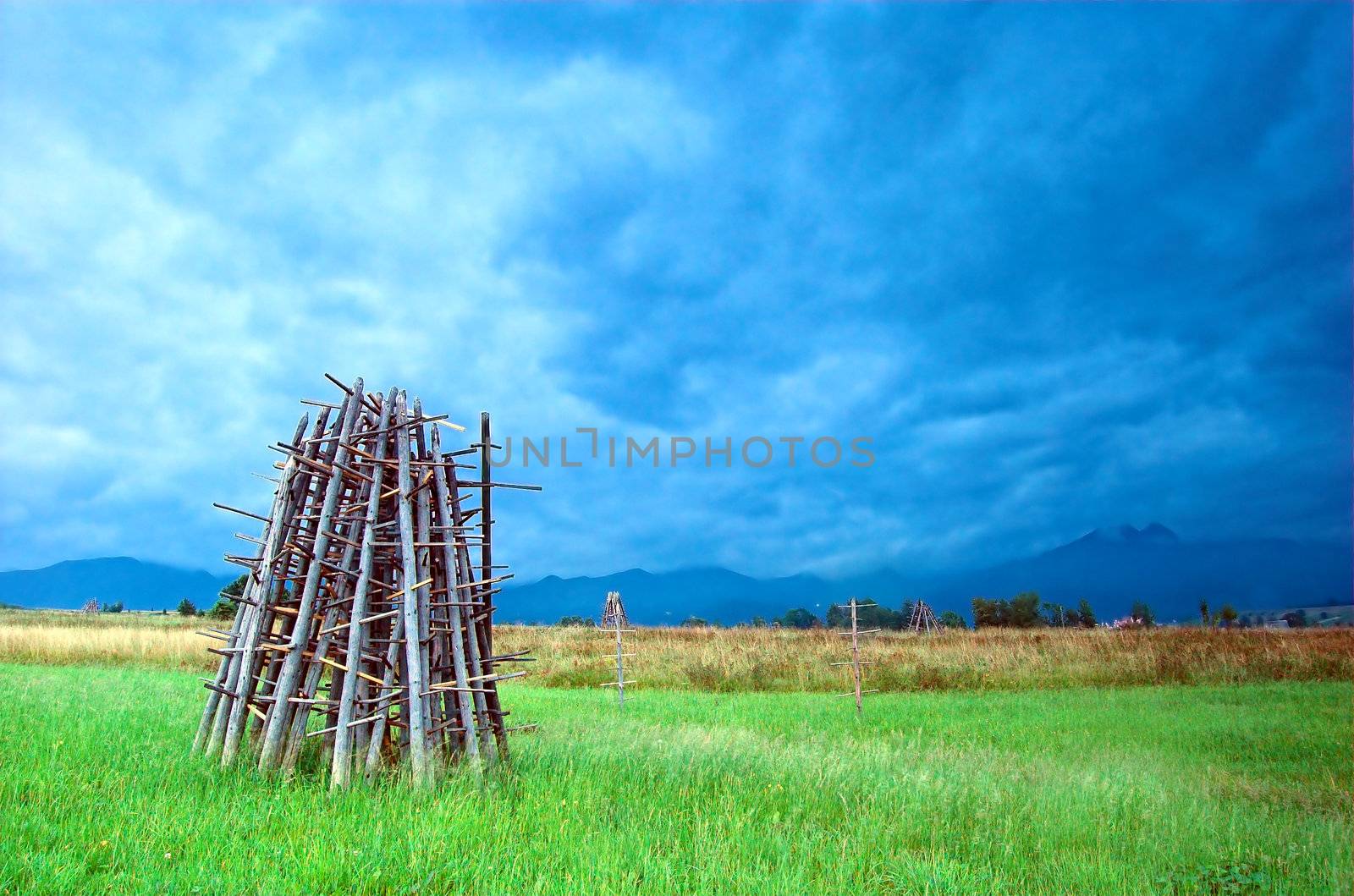 Rainy mountains scenery. Tatra Mountains