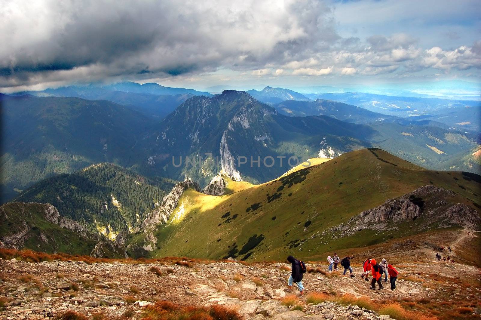 Mountains stormy landscape by photocreo