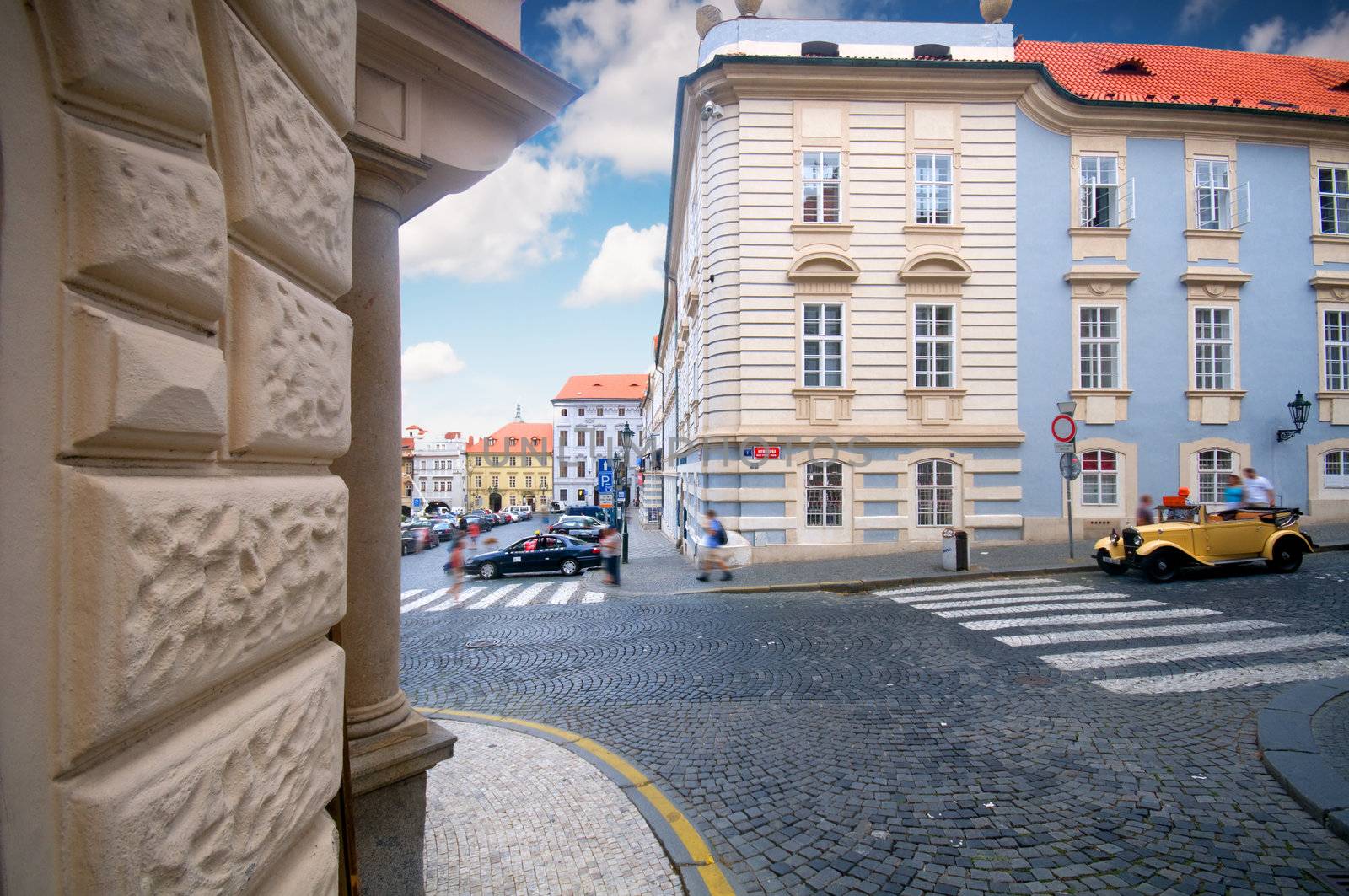 Prague. Old architecture, charming street by photocreo