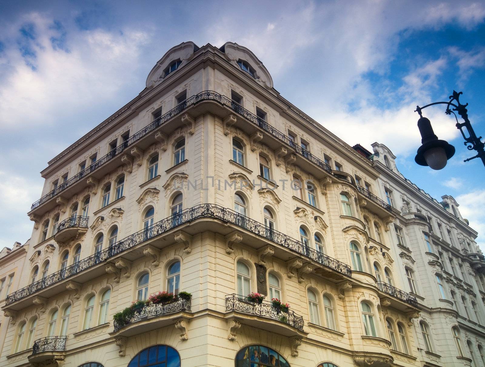 Prague. Old, charming building view