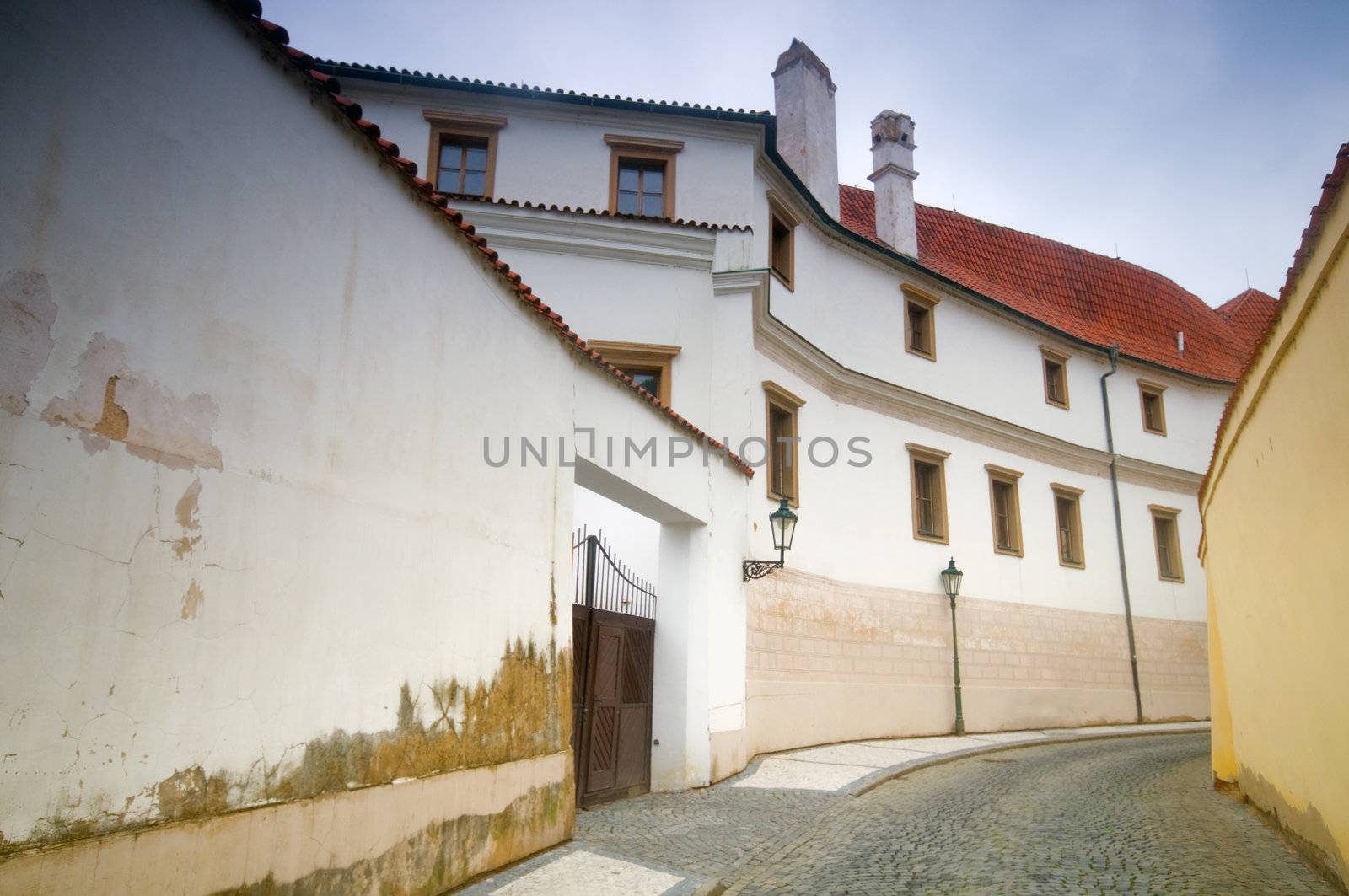 Prague. Old architecture, charming street and buildings