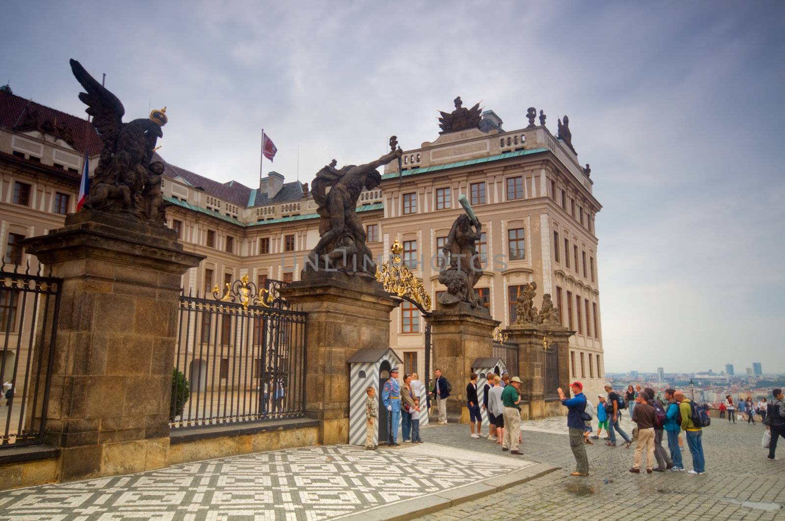 The entrance to the Prague's castle
