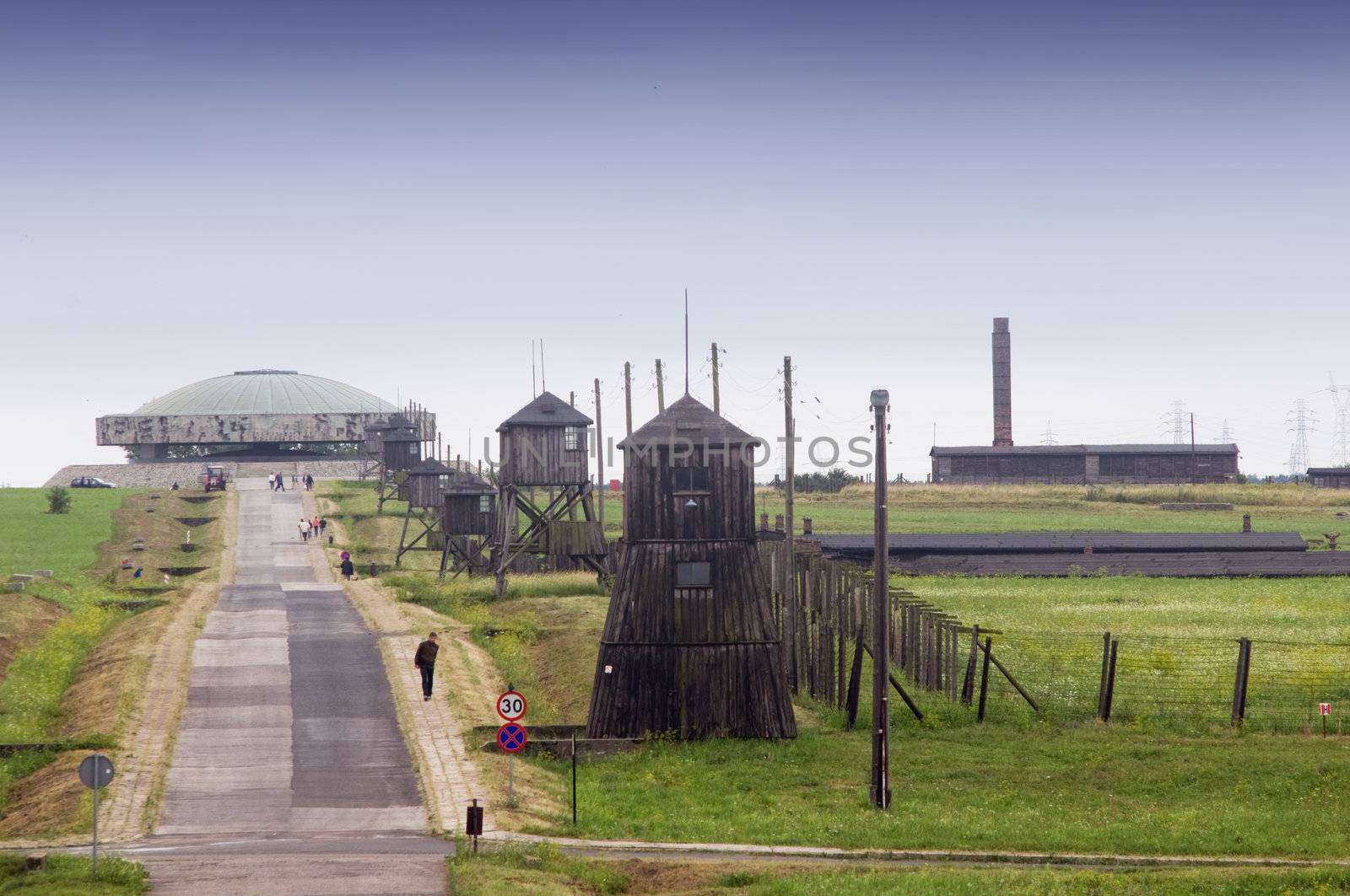 Majdanek - German concentration camp in Poland. 