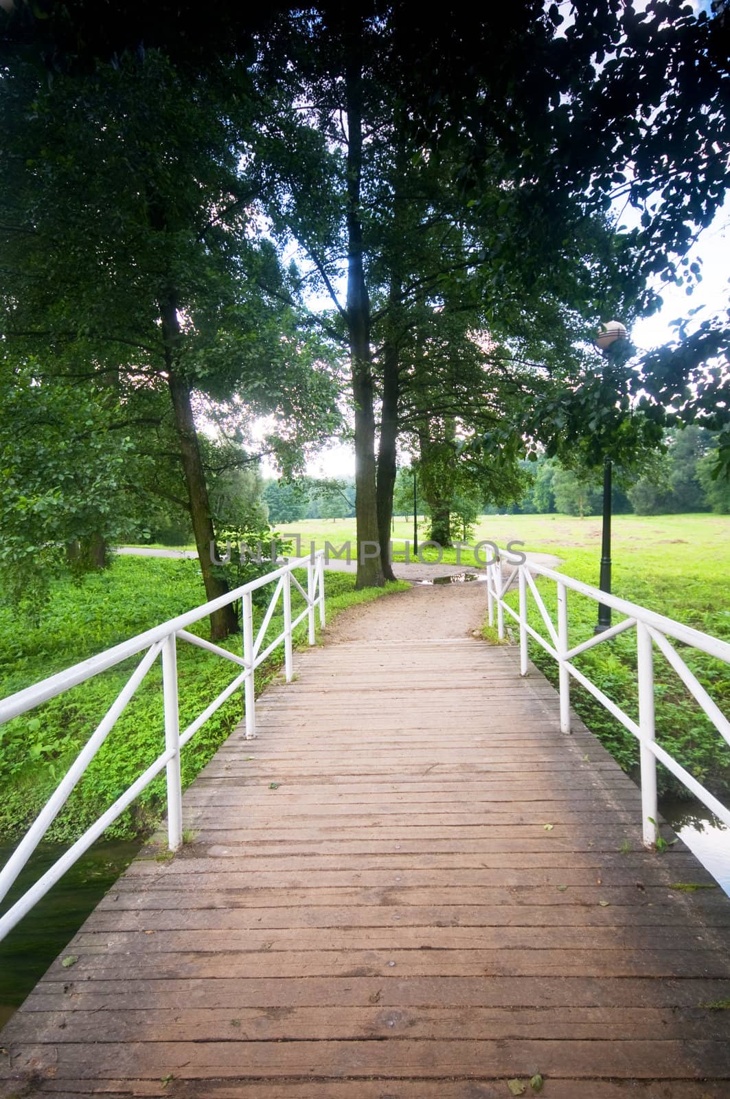 Bridge in charming park by photocreo