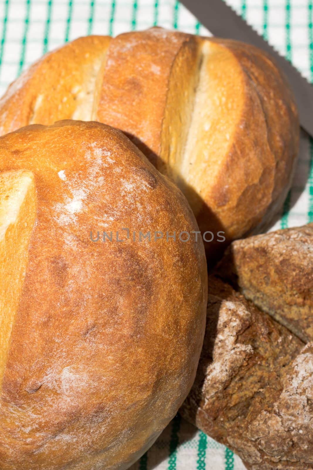 Oven fresh home baked bread