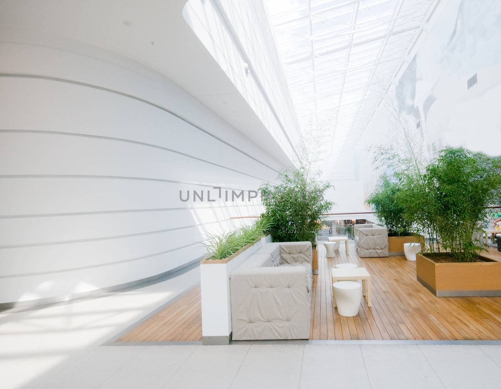 Modern business interior. Very spacious and clean