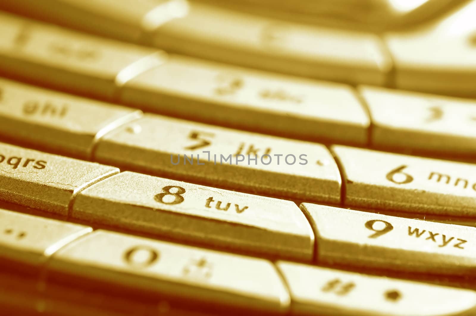 A close-up of mobile keyboard. Conceptual image