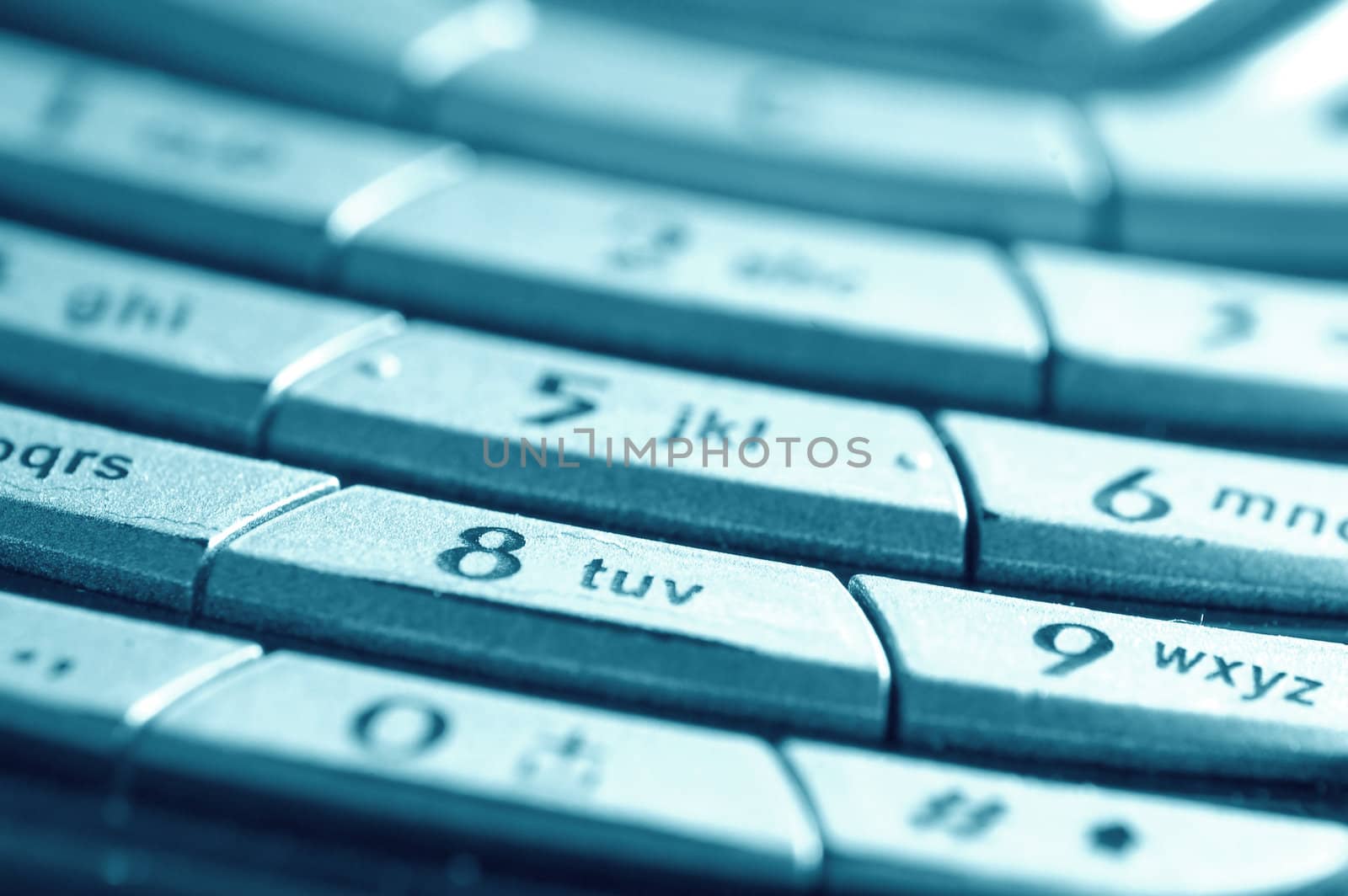 A close-up of mobile keyboard. Conceptual image