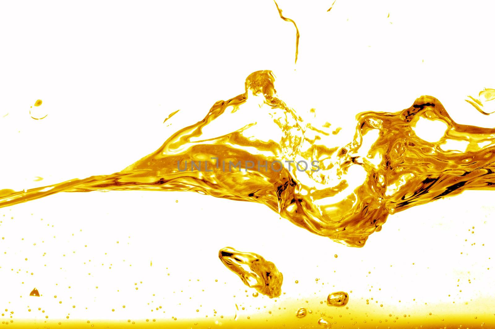 Yellow splash abstract background