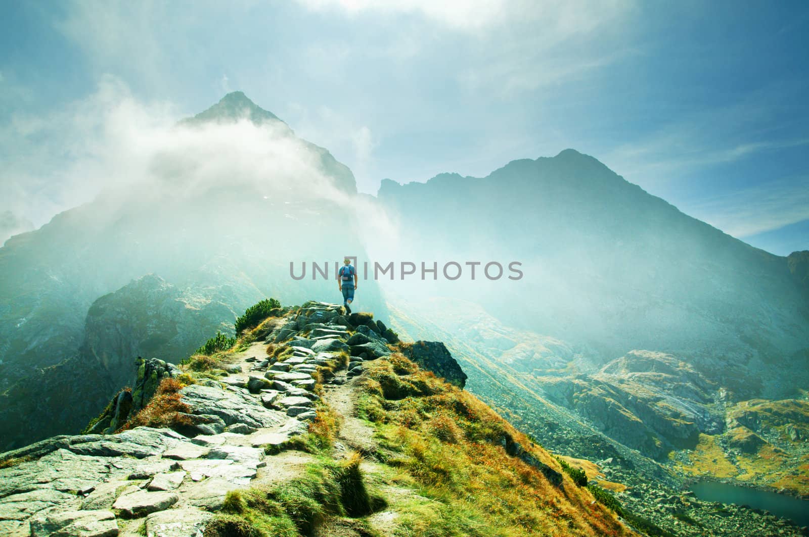 Mountains landscape. Tatra colorful picture