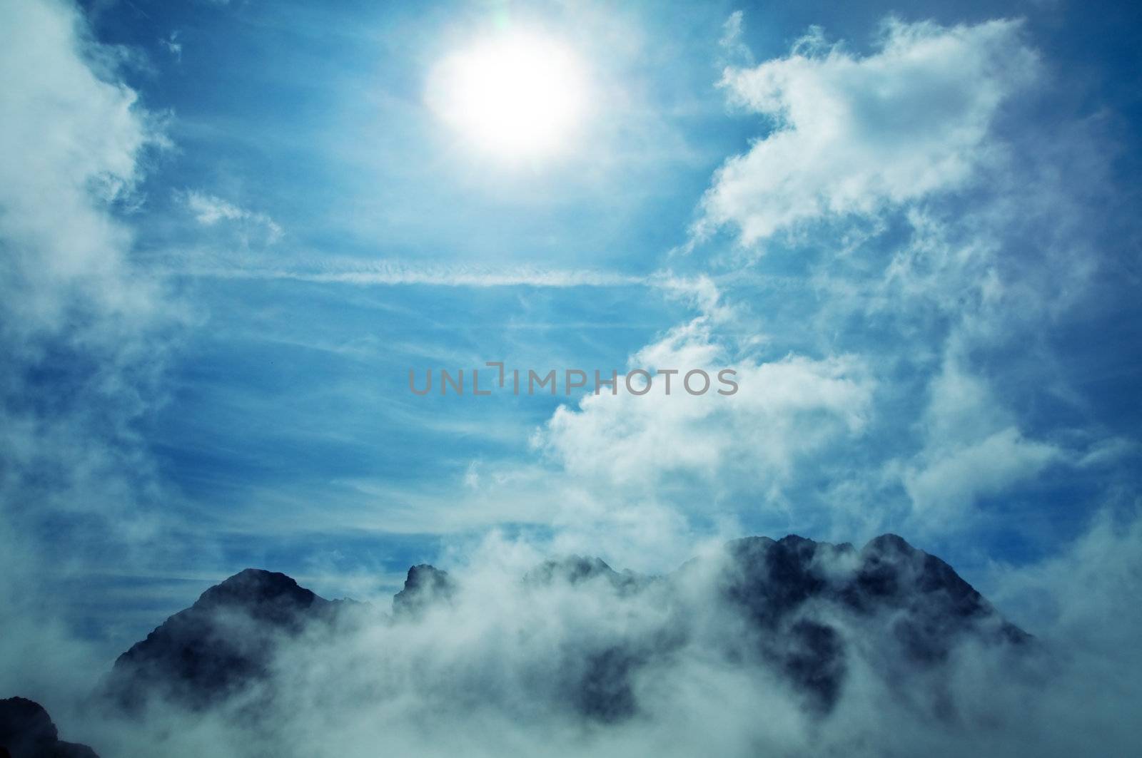 Sky mountains landscape. Tatra mountains