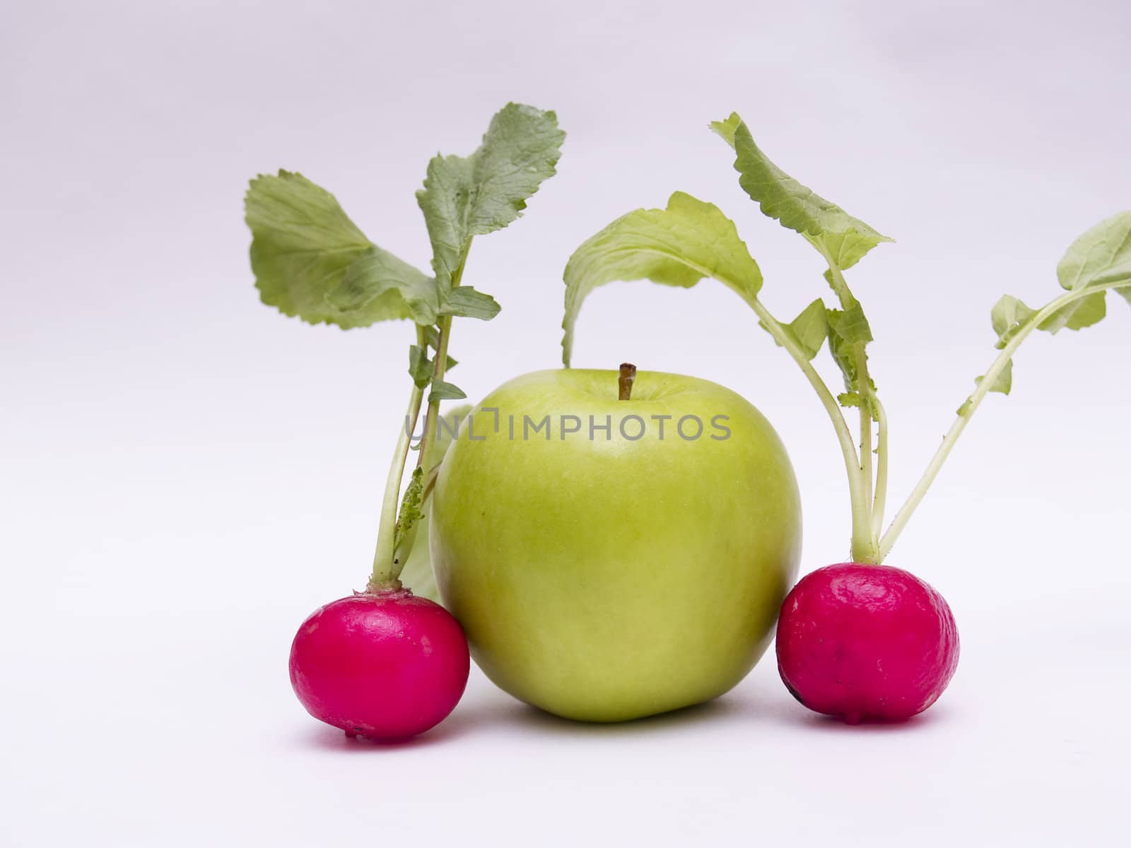 apple and radishes by lauria