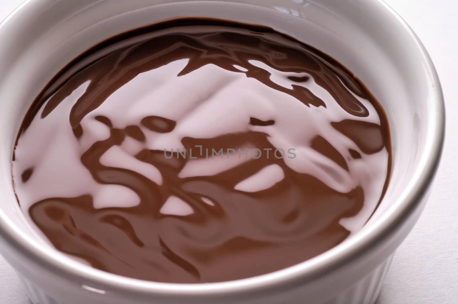 Chocolate cream cup closeup (2) by Laborer