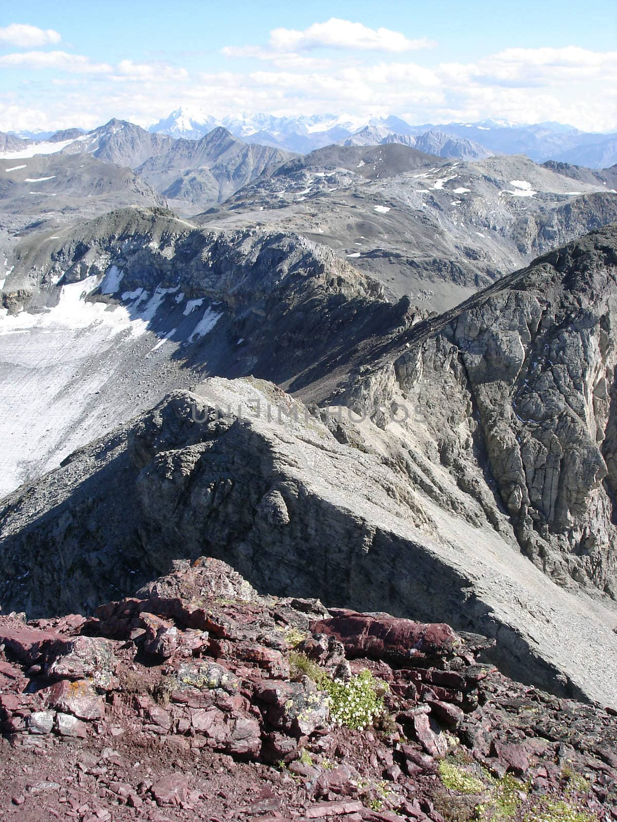 Magnificent Swiss Landscape Sesvenna Range.