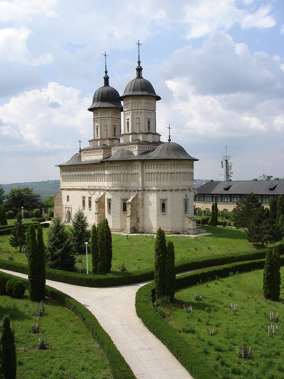 Cetatuia Monastery And Garden Alley.