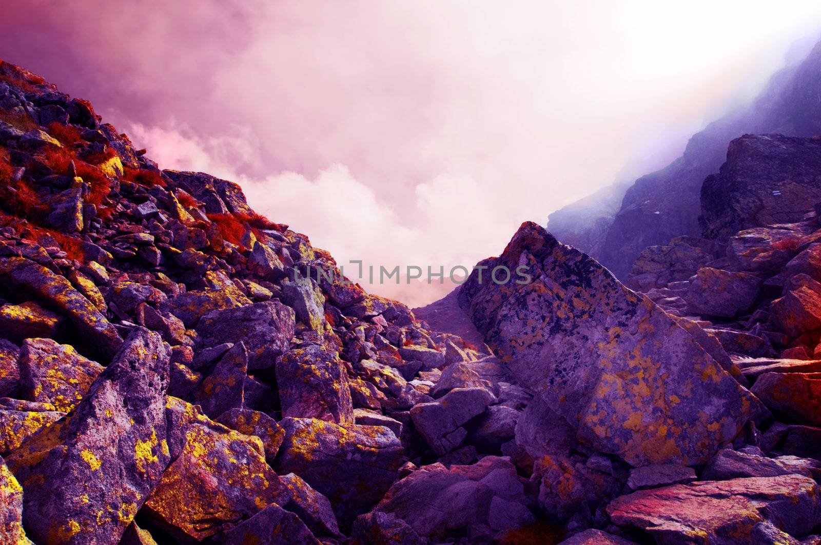 Rocky mountains landscape. Tatra mountains