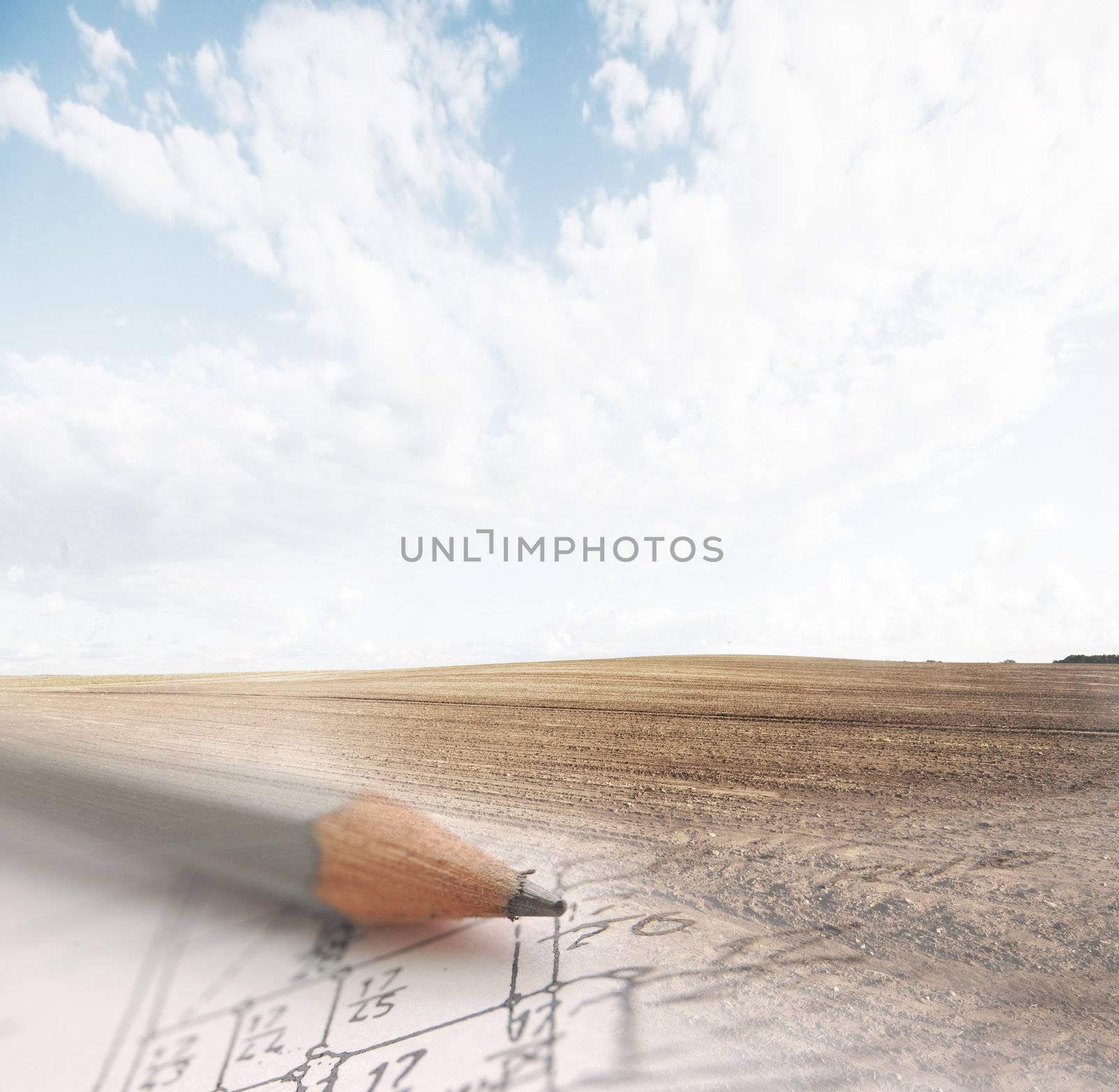 Development plan vision. Design, real estate business conceptual image.