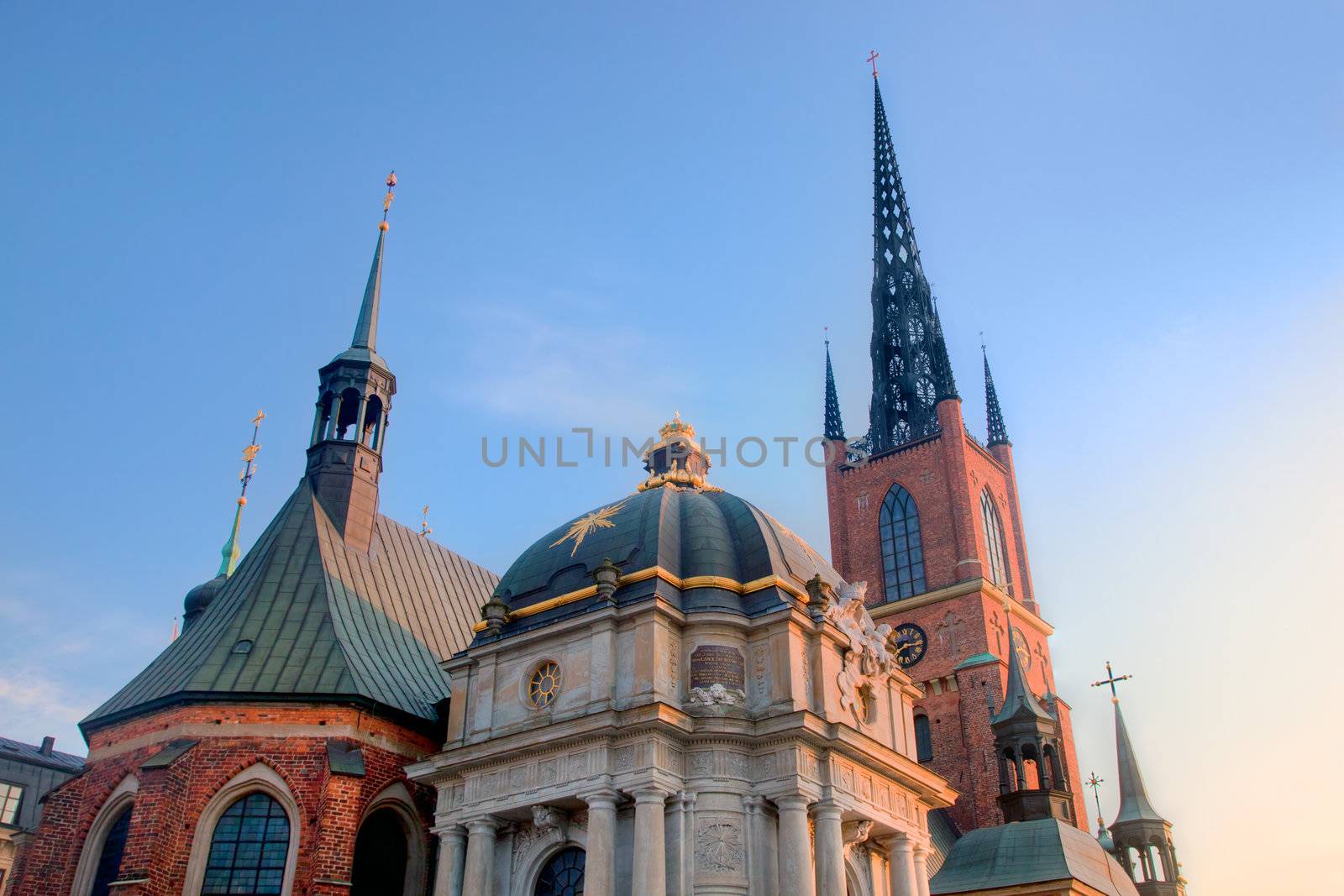 The church Riddarholmen in Stockholm, Sweden