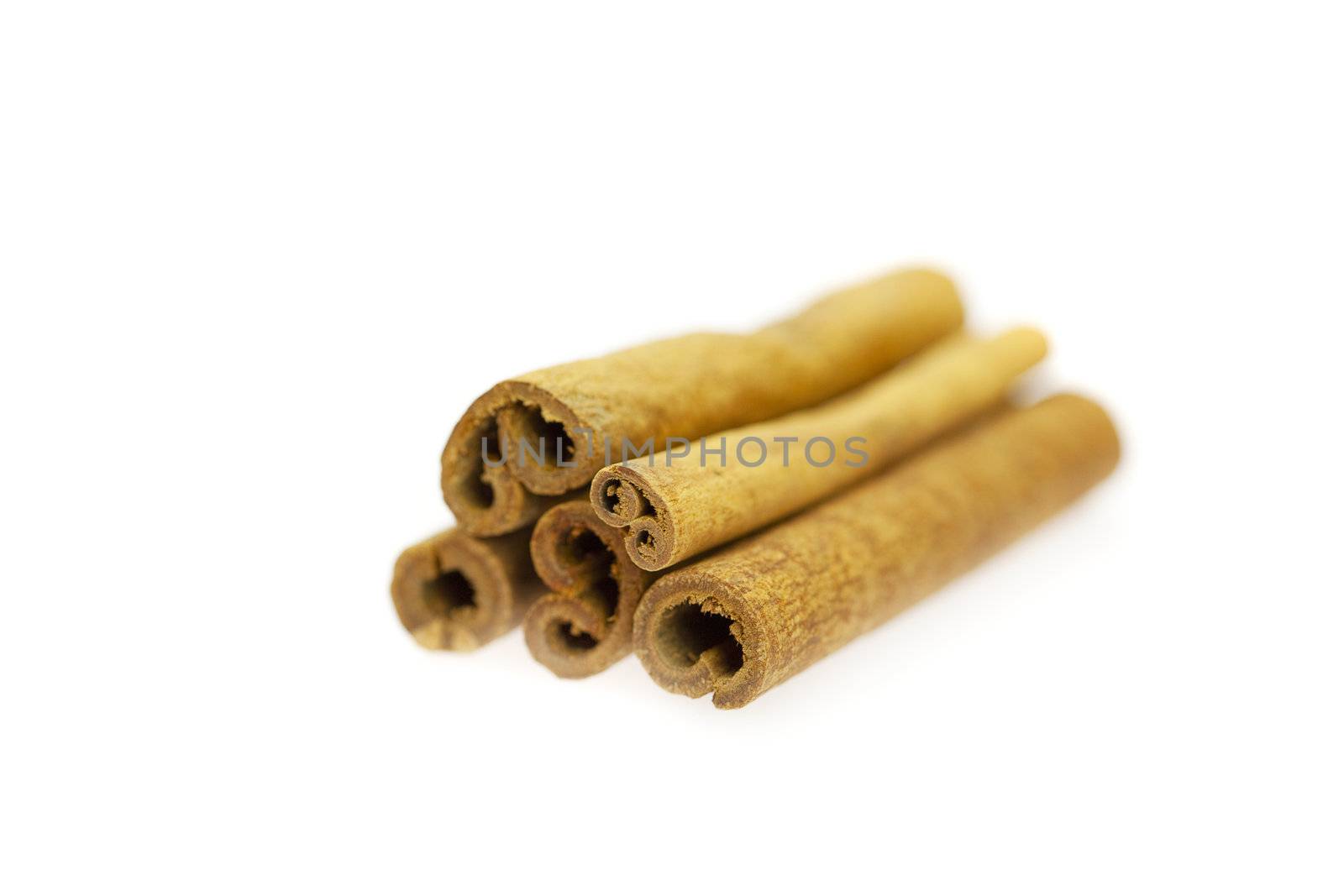 cinnamon sticks   isolated on white by jannyjus