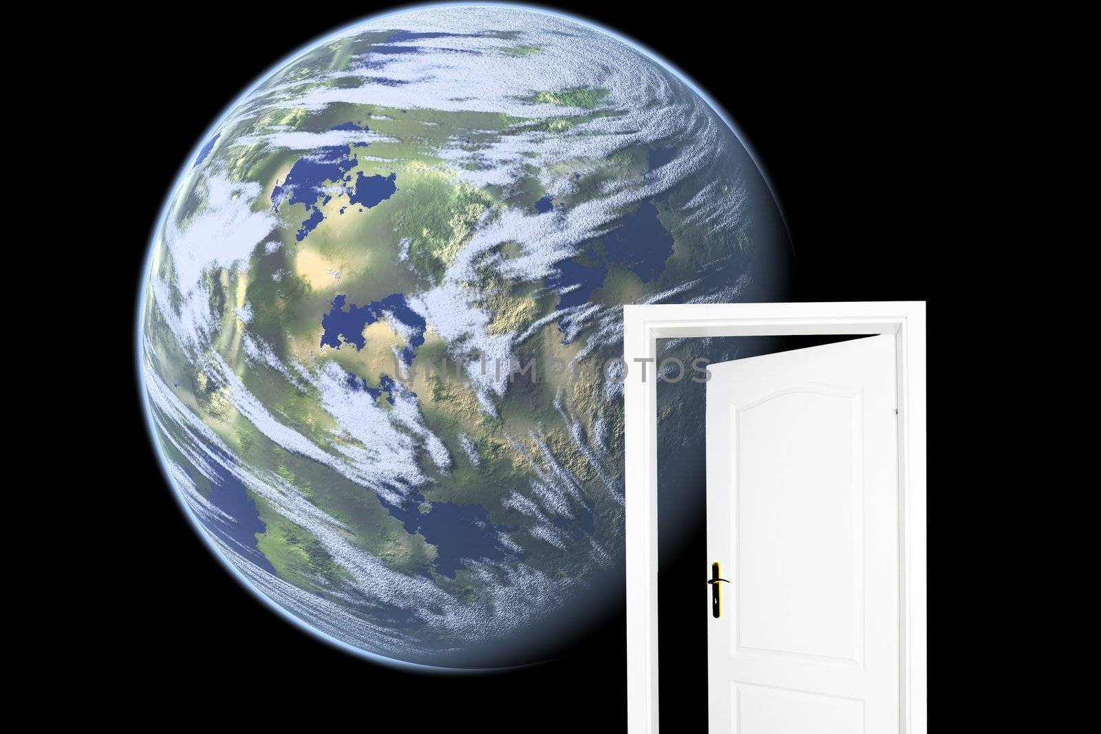 Door to new world. Space version