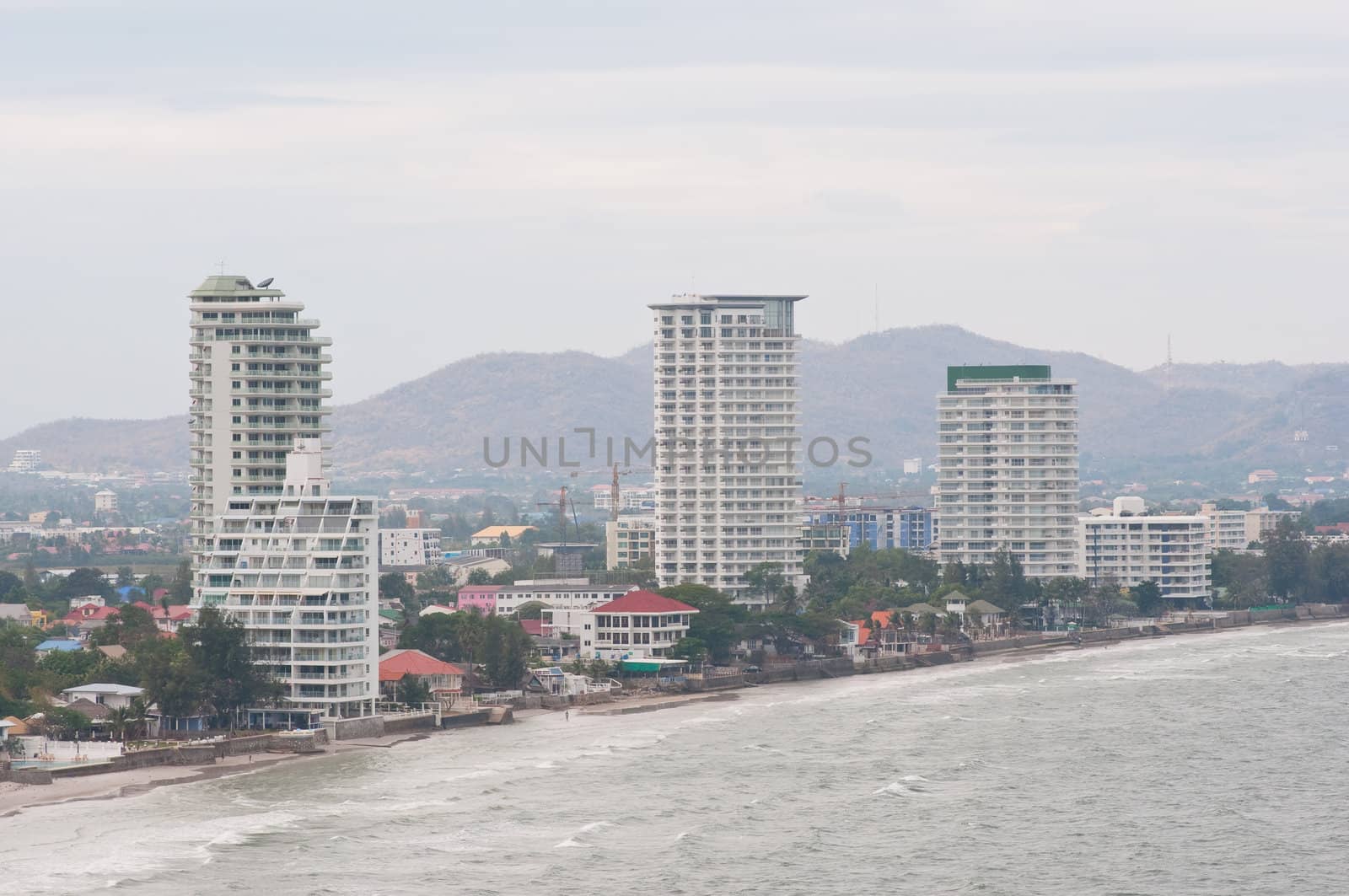 landscape of Hua Hin beach,Thailand