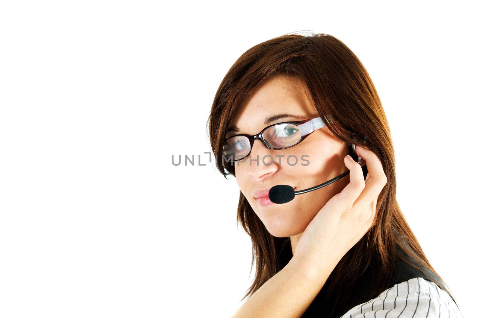 Friendly customer service agent by photocreo