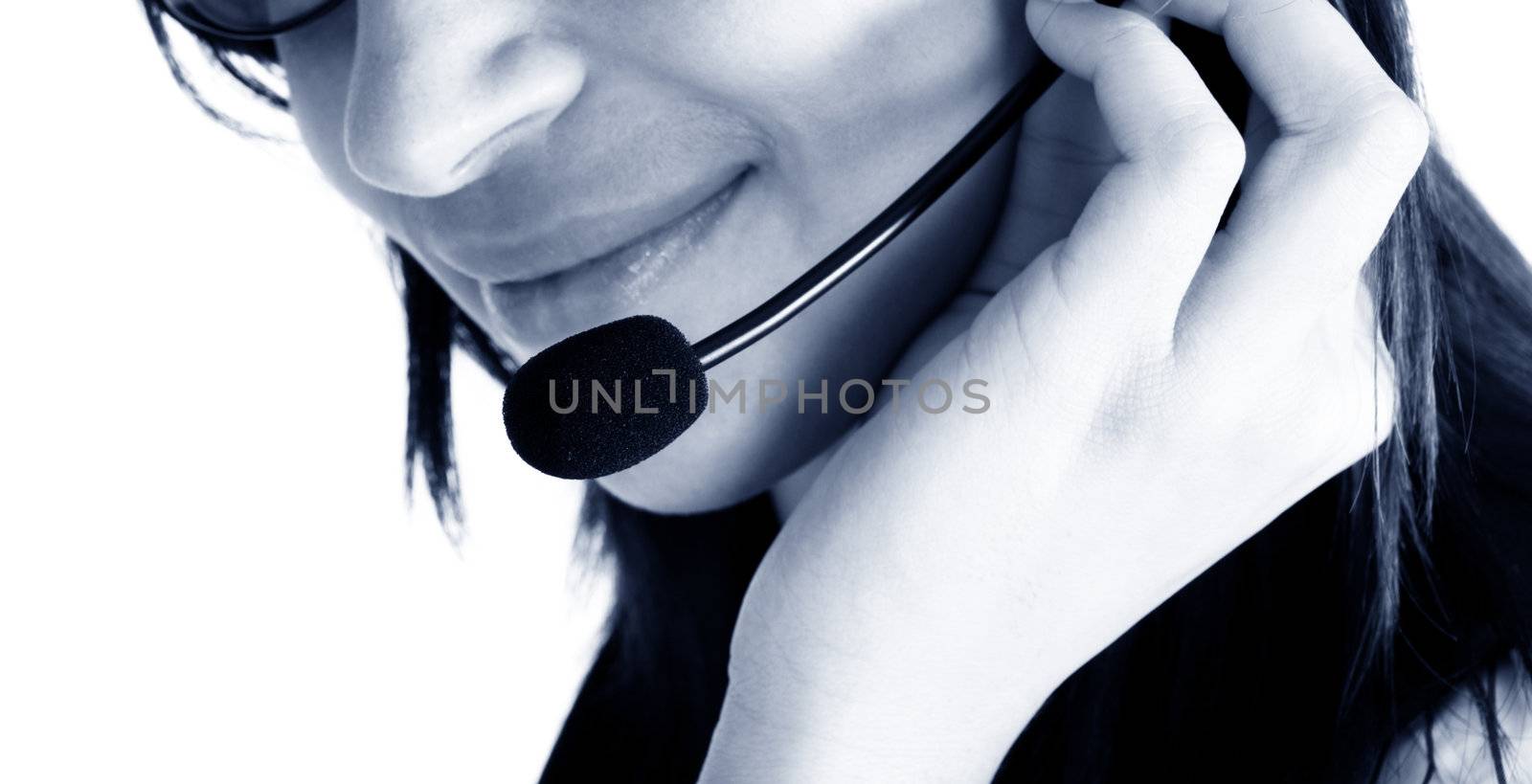 Friendly customer service agent by photocreo