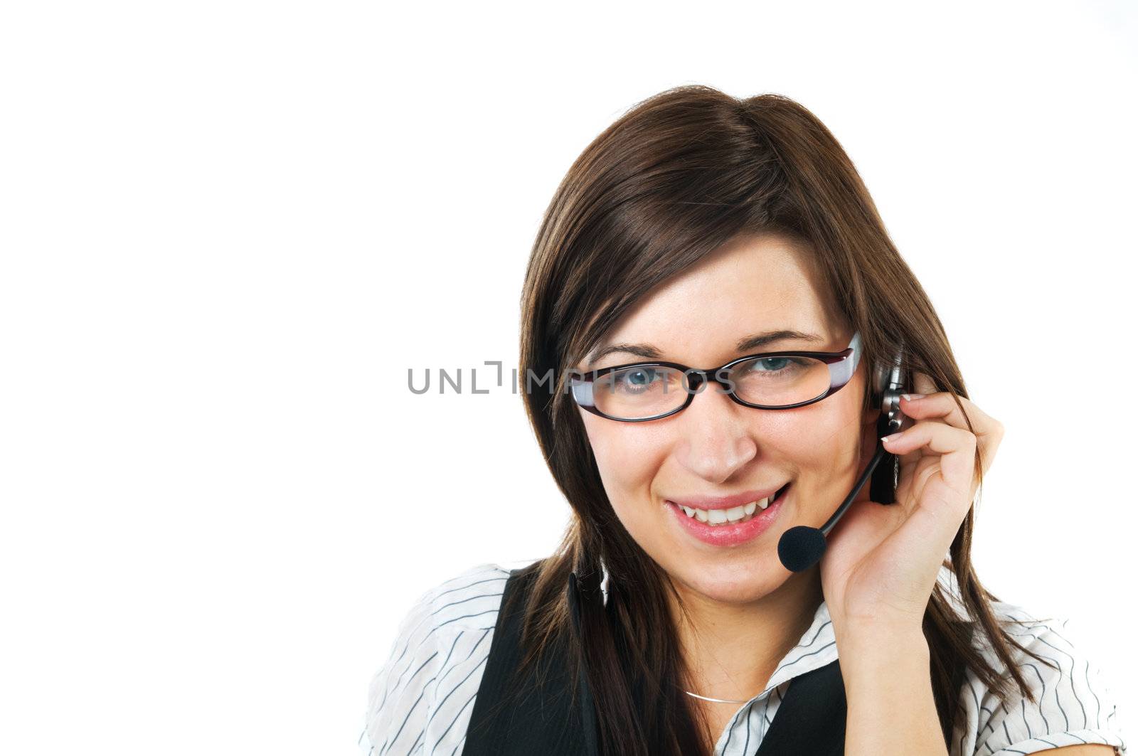 Friendly customer service agent by photocreo